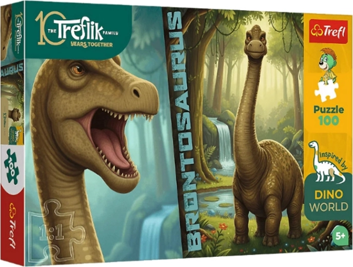 Puzzle Inspired By Dino World brontosaurus 100 dielikov