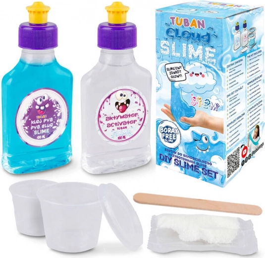 Tuban sada na výrobu slizu – cloud slime s umelým snehom