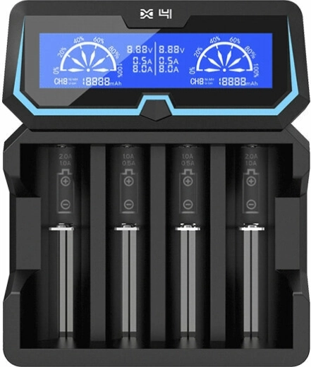Inteligentná univerzálna rýchlonabíjačka XTAR X4 s LCD a funkciou powerbanky