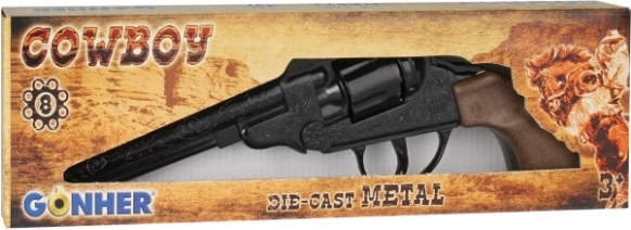 GONHER kovový kovbojský revolver na 8 rán