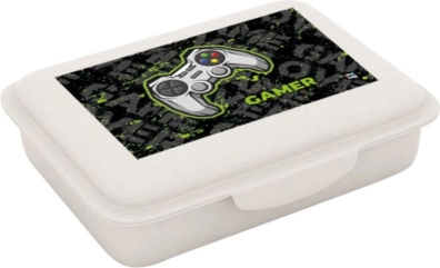 Box na desiatu s priehradkou Gamer