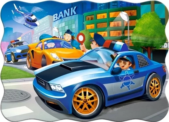 Puzzle Policajná naháňačka pre deti