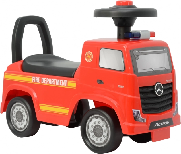 odrážadlo MERCEDES ACTROS hasiči, červené