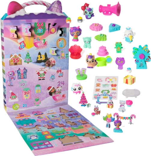 Adventný kalendár GABBY'S DOLLHOUSE s figúrkami a papierovými dekoráciami – 25 dielov