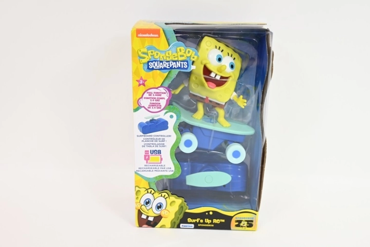 SpongeBob s diaľkovo ovládaným skateboardom a nabíjaním cez USB