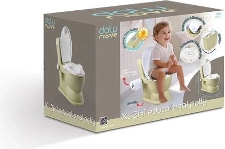 DOLU edukačný nočník XL so zvukom, olivový