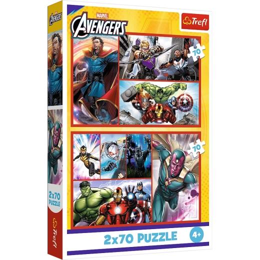 Puzzle - 2x70 - Staň sa hrdinom od Trefl