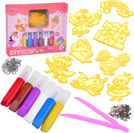 Kreatívna sada na výrobu príveskov urob si sám – šablóny a farby