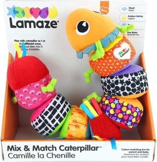 TOMY Lamaze mixovacia húsenička Mix and Match
