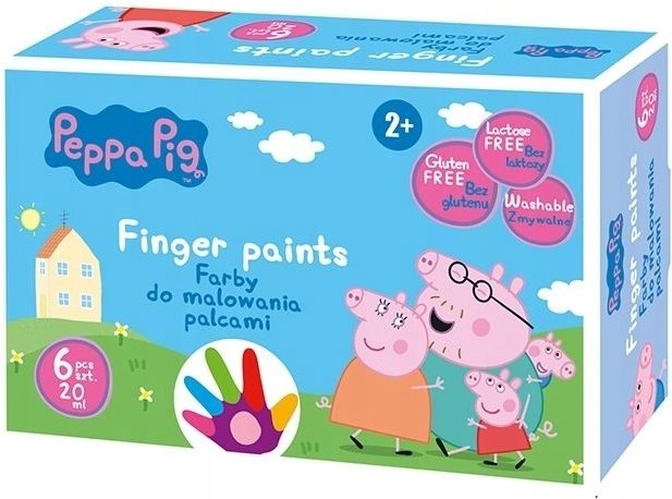 Prstové farby ASTRA PRASIATKO PEPPA 6×20 ml