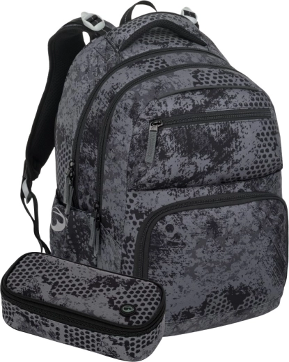 Bagmaster Zipster študentský školský set sivý