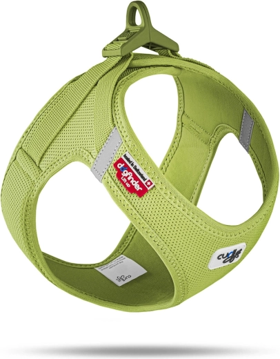 Curli postroj pre psy Air-Mesh s prackou lime, veľkosť S (4–7 kg)