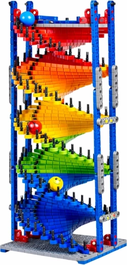 Dvojkoľajový helix pre preteky guličiek