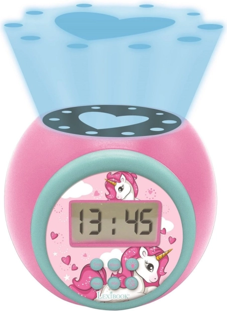 Detský budík s Jednorožcom a s projektorom