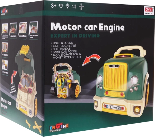 Interaktívna dielenská sada pre malého mechanika – Zelená