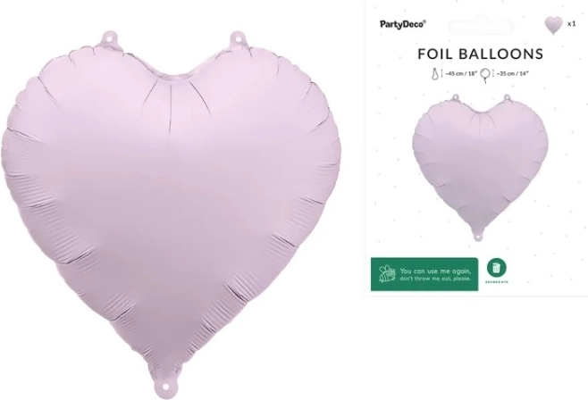 Fóliový balónik srdce fialový 45 cm