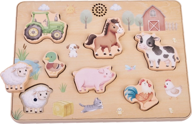 2Kids Toys vkladačka so zvukmi Farma