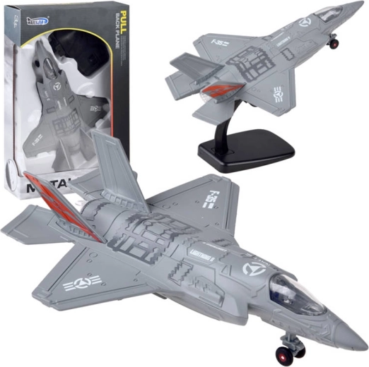 Kovový vojenský lietadlový model F-25 so zvukmi a svetlami – Sz