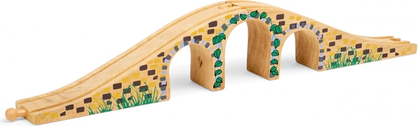 Bigjigs Rail drevený trojoblúkový most pre vláčkodráhu