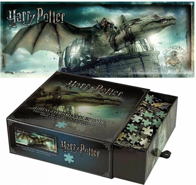 Harry Potter puzzle Útek z Gringottovej banky 1000 dielikov