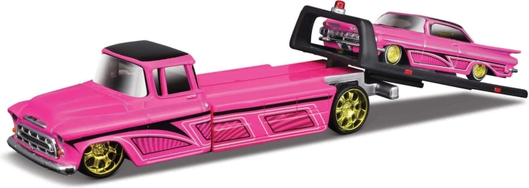 Maisto Design Elite Transport Chevrolet flatbed a Chevrolet Impala SS 1:64