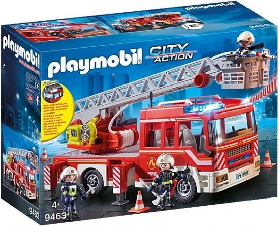 playmobil city action hasičský voz s výsuvným rebríkom