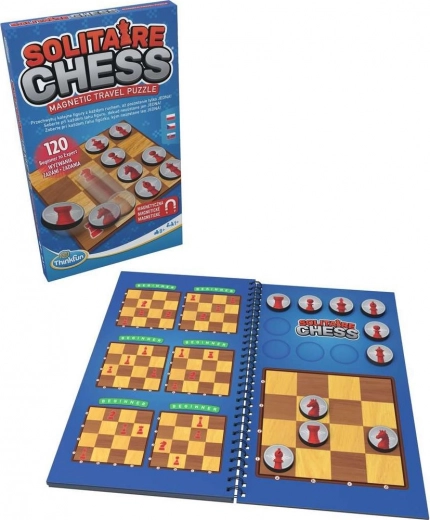 thinkfun solitérne šachy – magnetická cestovná hra