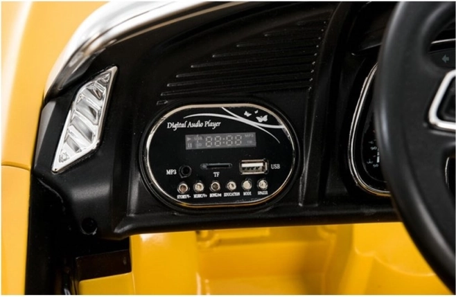 Detské elektrické autíčko Audi R8 Spyder žlté