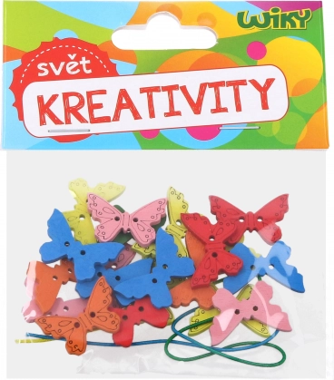 Kreatívna súprava Drevené Motýle s Povrázkom