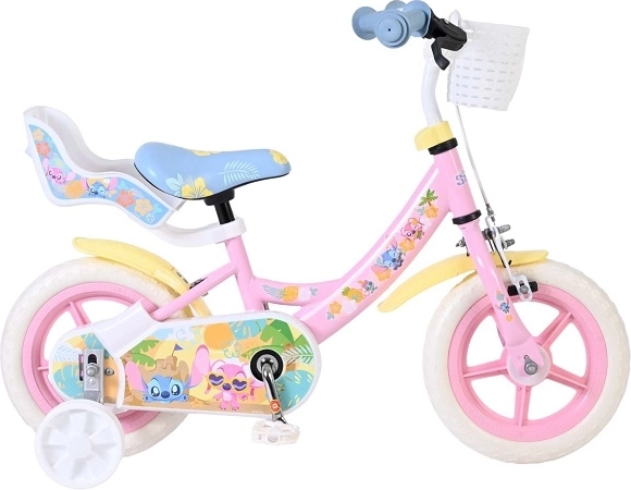 Detský bicykel Disney Stitch 12″ ružový