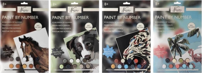 Maľovanie podľa čísel – kôň, sada pre deti A4