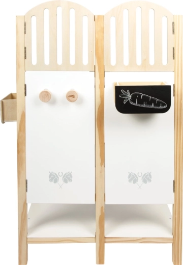 Žľaby s tabuľovým povrchom na menovky