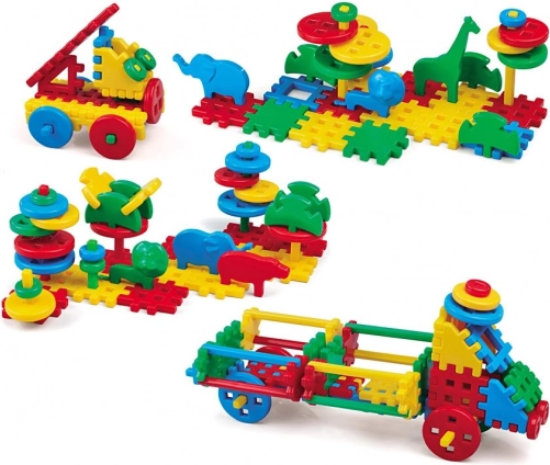 Špeciálne prvky: kolesá, osi a figúrky