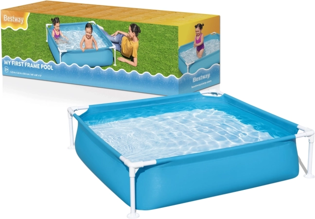 Záhradný rámový bazén pre deti 122 × 122 × 30 cm BESTWAY