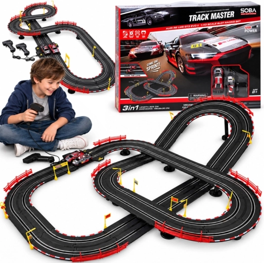 Elektrická závodná dráha Track Master Audi R8 LMS GT3 EVO II 525 cm