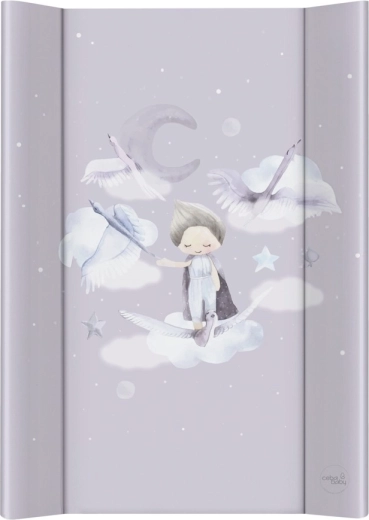 Ceba Baby prebaľovacia podložka s pevnou doskou 50 × 70 cm Basic Wild Swans