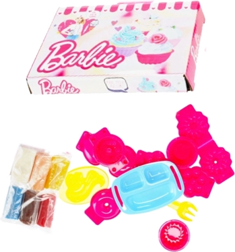 Plastelína BARBIE cukráreň – kreatívna sada s formičkami