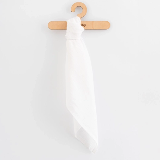 Látkové bavlnené plienky NEW BABY Standard 70 × 80 cm, 10 ks, biele