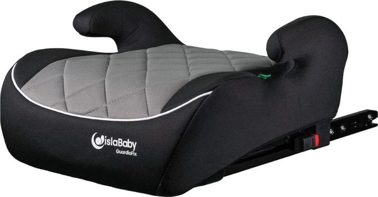 IslaBaby GuardioFix podsedák do auta s ISOFIX 125–150 cm, sivý