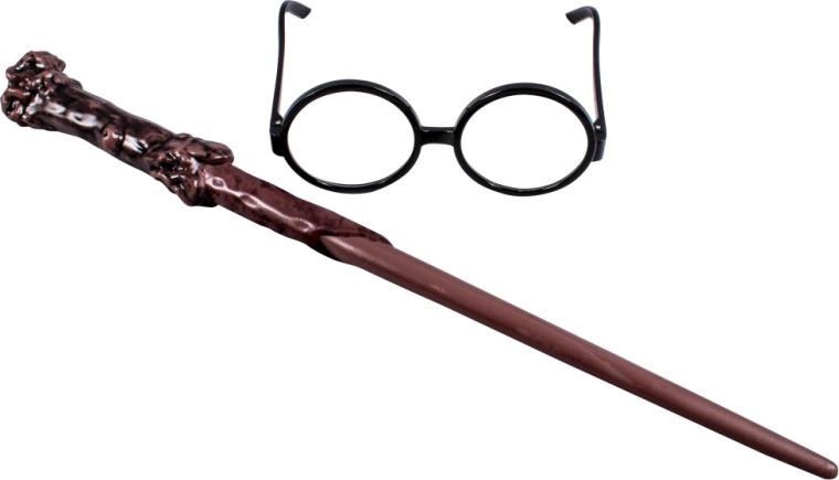 Harry Potter set prútik a okuliare