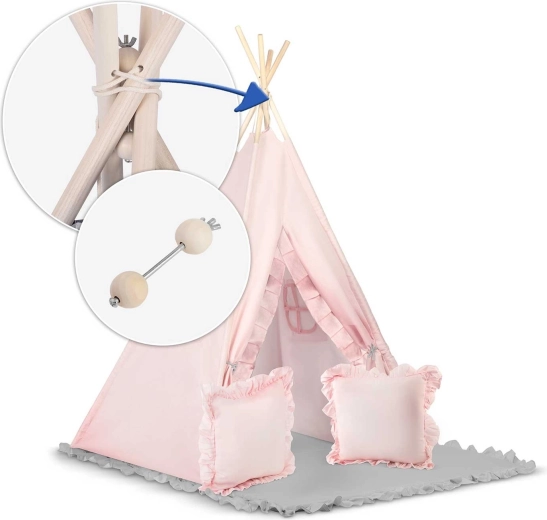 Stabilná drevená konštrukcia so stabilizátorom