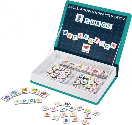 Janod Magnetibook anglická abeceda – magnetická vzdelávacia kniha