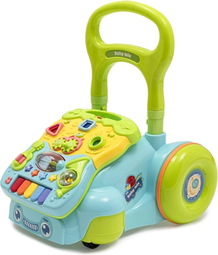 Detské hrajúce chodítko BABY MIX modré