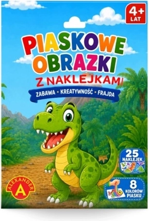 Kreatívna sada pieskové obrázky Dinozaur