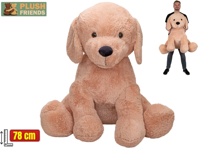 Plush Friends béžový plyšový pes 78 cm