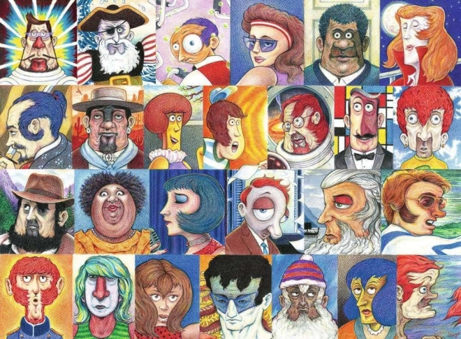 Puzzle Ravensburger abeceda v tvárach 500 dielikov