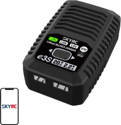 Sieťová nabíjačka pre LiPo/LiHV/LiFe 2S/3S SKYRC e3S