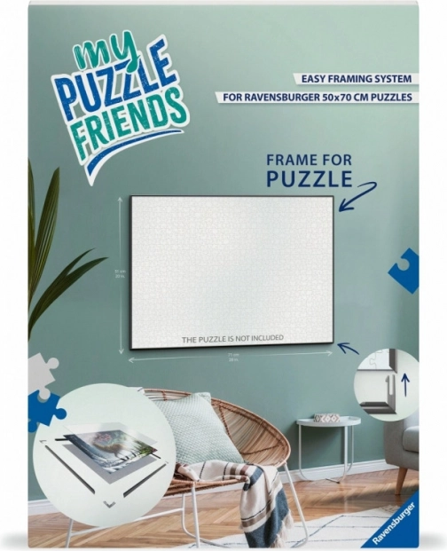 Rám na puzzle čierny 70x50 cm od Ravensburger