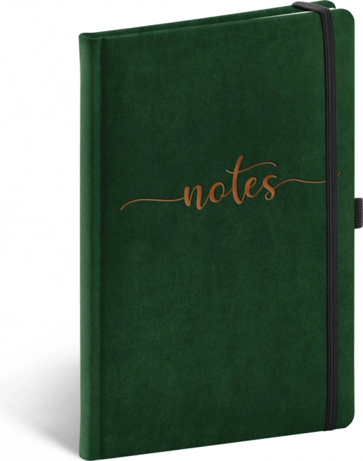 Notique linajkovaný notes so zamatovým obalom 13 × 21 cm