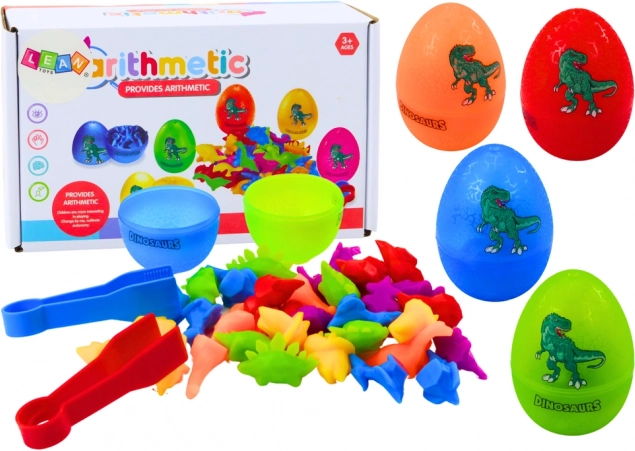 Triediace vajíčka s dinosaurami a klieštikmi, 6 ks